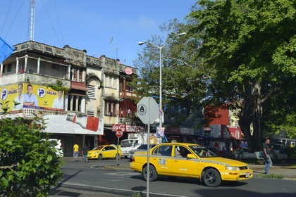 Panama, Colon province, city of Colon, downtown on the Paseo del Centenario