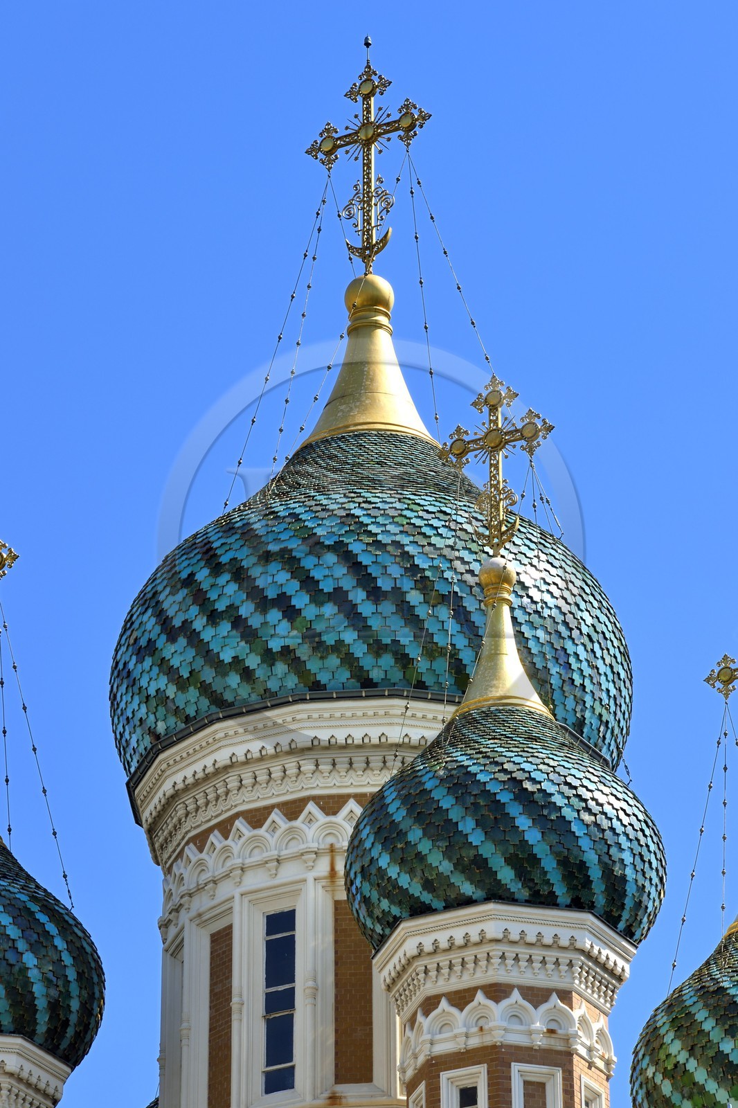 France, Alpes-Maritimes (06), Nice, la cathédrale orthodoxe russe Saint-Nicolas construite en 1859 sur le boulevard Tzarévitch