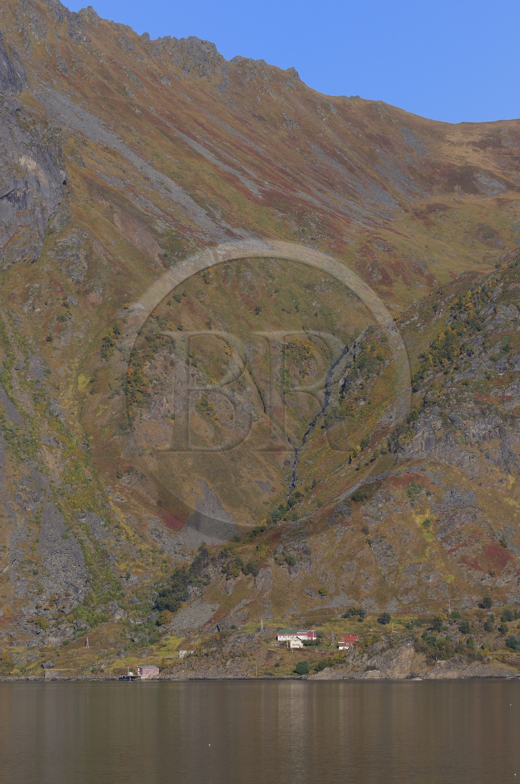 Norvège, Troms, côte sud de l'ile Hinnoya vers Kaljord