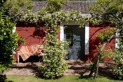 Argentine, province de Buenos Aires, San Antonio de Areco, estancia La Bamba de Areco, extérieur de chambre