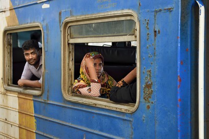 Sri Lanka, Colombo, central Colombo Fort train station