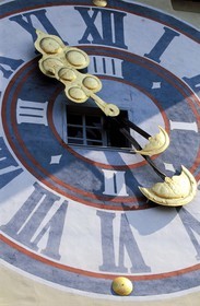 Austria, Styria, Graz, historic center listed as World Heritage by UNESCO, Uhrturm clocktower on Schlossberg