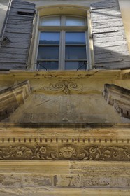 France, Bouches du Rhone, Arles, facade of the Amphithéatre hotel rue Diderot, 17th century mansion