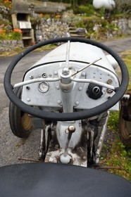 France, Charente, Pranzac, old tractor