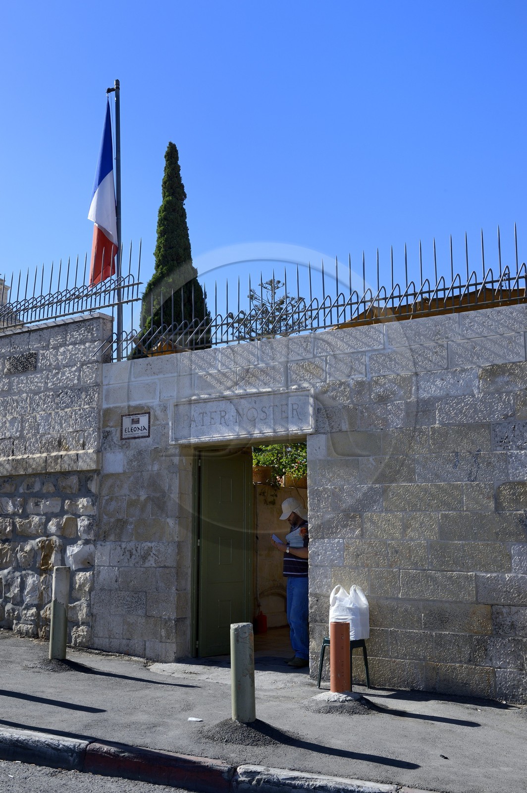 Israel, Jérusalem, ville sainte, eglise du Pater Noster (Domaine de L'Eleona) sur le Mont des Oliviers qui fait partie des quatre territoires français de Jérusalem