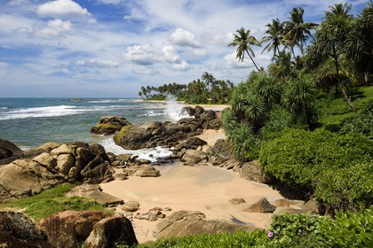 Sri Lanka, Province du Sud, Galle, plage du Jetwing Lighthouse Hotel