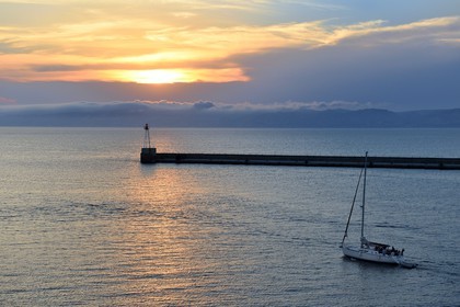 France, Bouches du Rhone, Marseille, the exit of the Vieux Port
