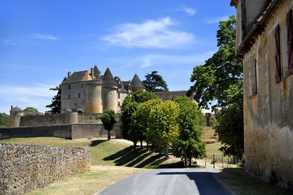 France, Dordogne (24), Périgord Noir, vallée de la Dordogne, Sainte-Mondane, le chateau de Fénelon