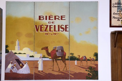 France, Meurthe-et-Moselle, Saint-Nicolas-de-Port, the French Brewery Museum, Poster presented at the International Colonial Exhibition in 1931 by the Vézelise Brewery