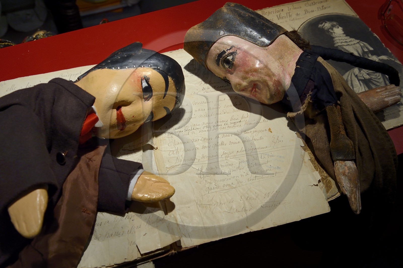 France, Rhône (69), Lyon, quartier de la Croix-Rousse, compagnie  Guignol un gone de Lyon, Guignol de plus de 180 ans