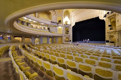 France, Allier (03), Vichy, Palais des Congrès (Congress Palace) and Opera, the Art Nouveau hall of the Opera house