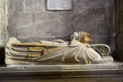 France, Meurthe-et-Moselle, Liverdun, Saint Peter Church, tomb of Saint Euchaire beheaded as Saint Denis