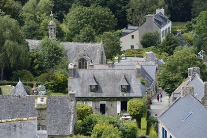 France, Finistere, Locronan, labelled Les plus Beaux Villages de France (The Most Beautiful Villages of France), neighborhood around Notre-Dame de Bonne Nouvelle