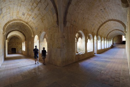 France, Var, the Thoronet cistercian abbey, the cloister