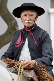 Argentina, Buenos Aires Province, San Antonio de Areco, gaucho at the Tradition Day festival (Dia de Tradicion)