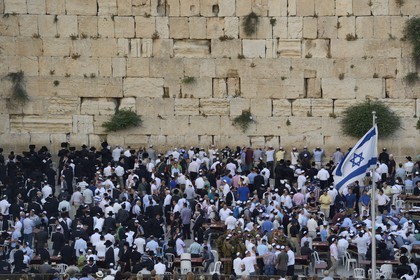 Israel, Jerusalem, holy city, the old town listed as World Heritage by UNESCO, the Western Wall part of the retaining walls of the Temple Mount built by Herod the Great