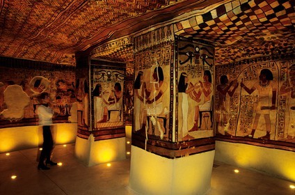 France, Sarthe (72), Le Mans, musée de Tessé, la tombe de la Reine égyptienne