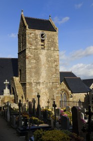 France, Manche, Mont Saint Michel, listed as World Heritage by UNESCO, Saint Pierre parish church and the cemetery