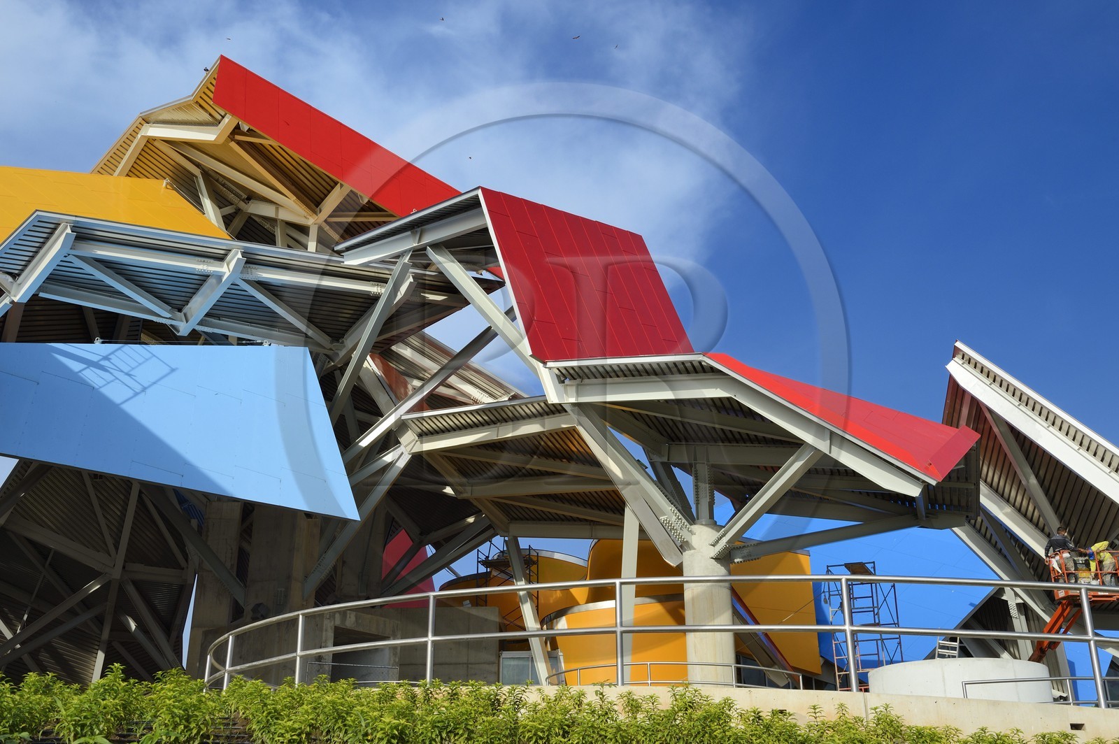 Panama, Panama City, the Biodiversity Museum named Panama Bridge of Life by architect Frank Gehry